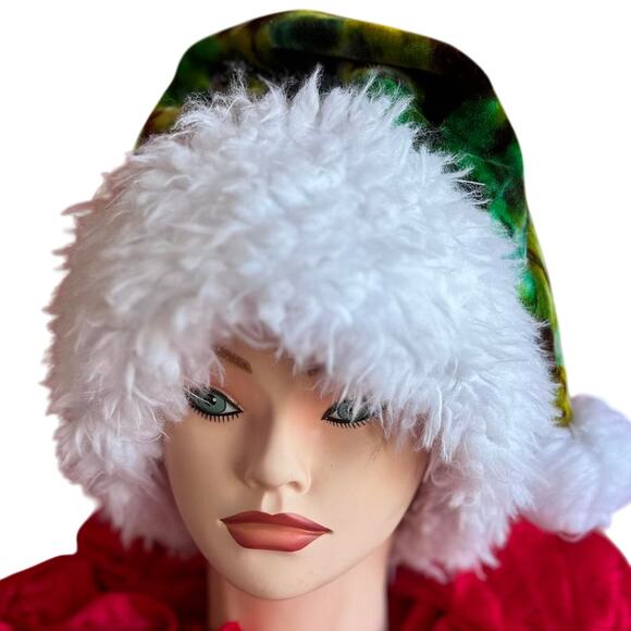 Handcrafted Tie-Dye Santa Hat - Picture 5 of 6